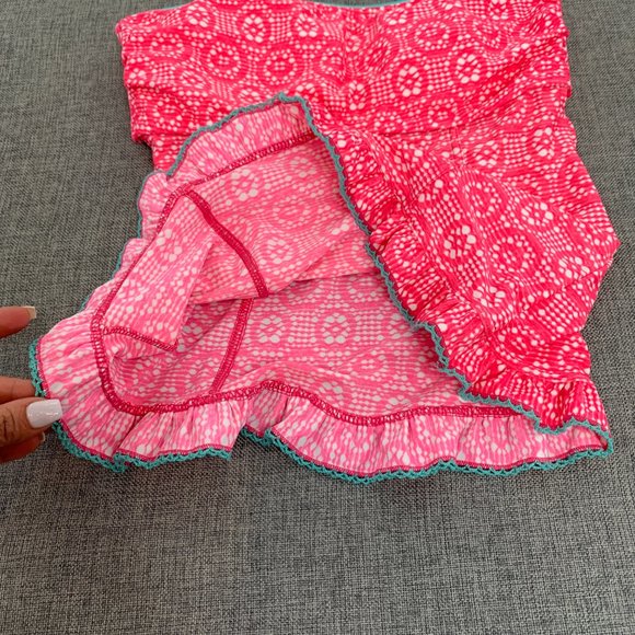 Arizona Jean Co. Strapless Tankini Pink Small Nylon Spandex Removable Pads - Picture 8 of 12